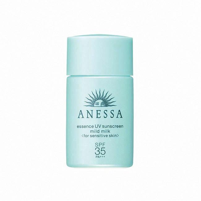 资生堂安热沙儿童孕妇防晒霜spf35蓝瓶