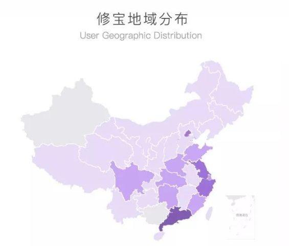 足迹遍及全国,北上广为修宝集中地