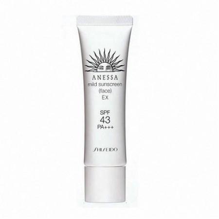 资生堂安耐晒温和防晒面霜SPF 43 PA+++